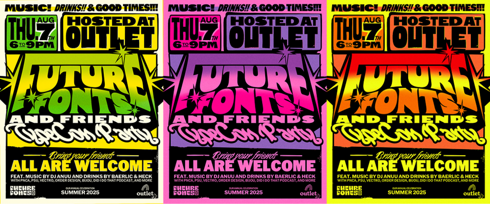 Future Fonts & Friends TypeCon Party - Future Fonts