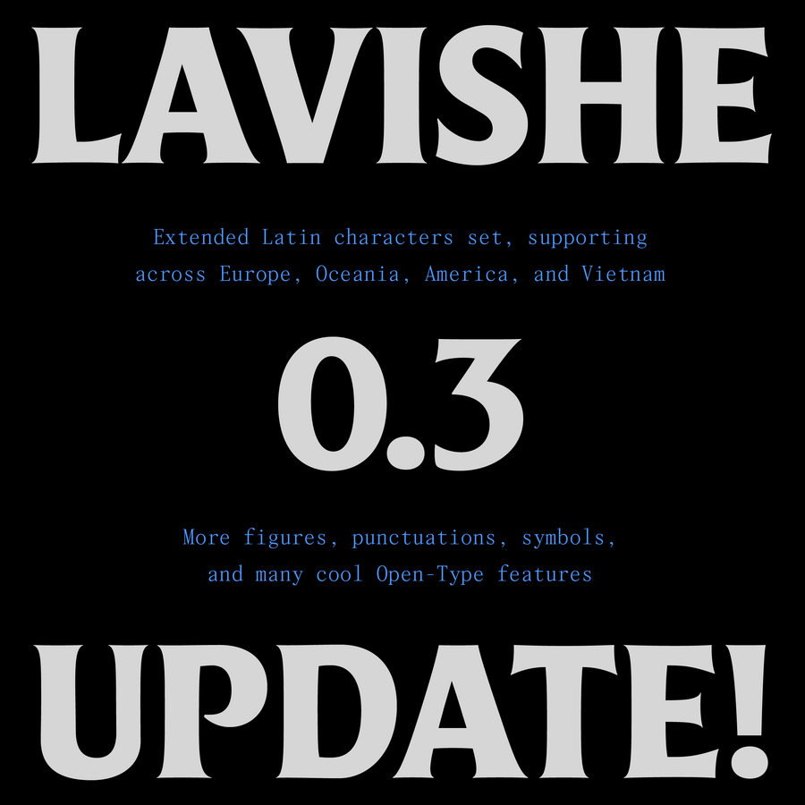 Lavishe by Dương Trần - Future Fonts, image size:900x900